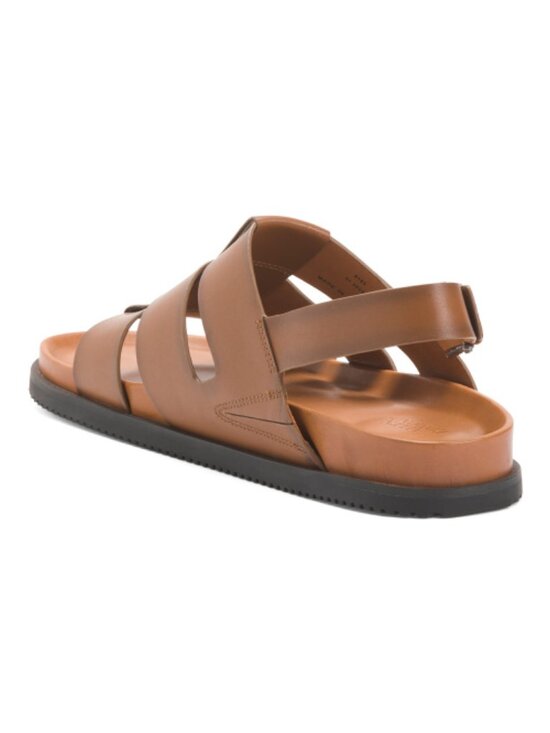 ALLEN EDMONDS Men\'s Leather Sandals With Back Strap
